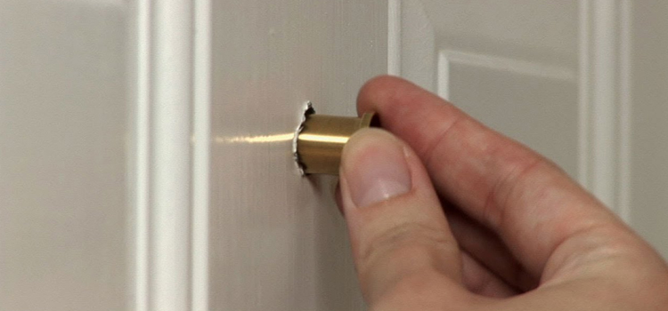 peephole door repair in Bayshore Gardens